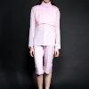back slit midrib top,scuba half trousers