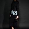 mirror shark attack l/s top with twill sleeves,slim long back ankle skirt,mini wanderlust bag