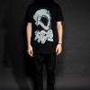 shark attack round neck tee