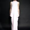 long turtleneck halter dress