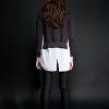 long back turtleneck midrib sweater