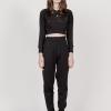 collared midrib jumper,slim jog trousers