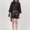 nylon walking shorts,sheer oversized tee